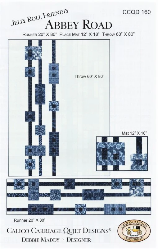 ABBEY ROAD - Calico Carriage Quilt Designs Pattern CCQD160 DIGITAL DOWNLOAD