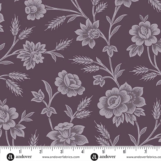 Andover Autumn Bouquet 10172 P Purple Gathering By The Yard