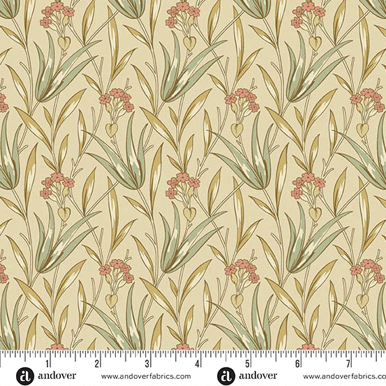 Andover Autumn Bouquet 10173 L Cream Milkweed By The Yard