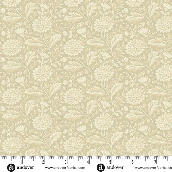 Andover Autumn Bouquet 10178 L Cream Marigold By The Yard