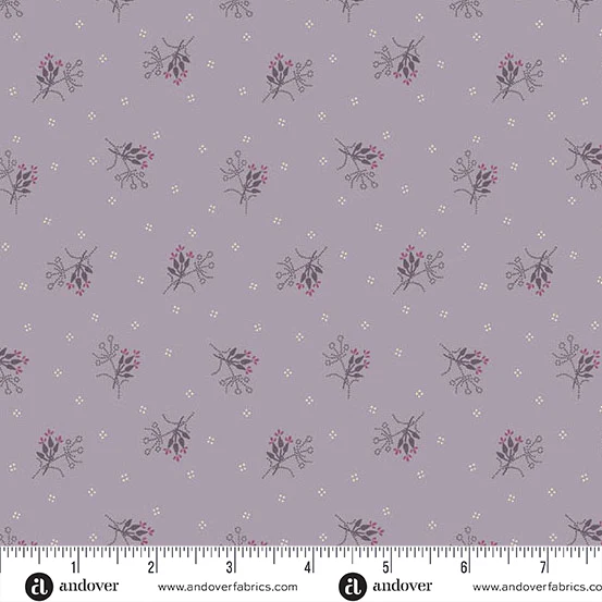 Andover Autumn Bouquet 10179 P Purple Nosegay By The Yard