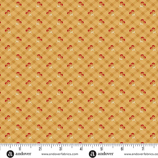 Andover Autumn Woods 1549 Y Caramel Harvest Check By The Yard
