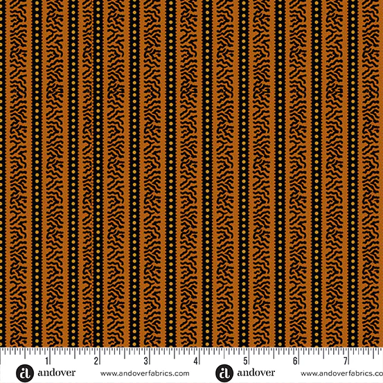Andover Carolina A5181 O Cheddar Striped Side By The Yard