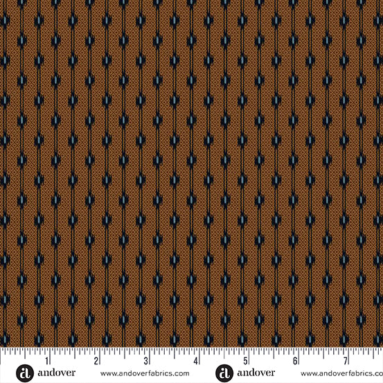 Andover Carolina A5319 N Brown Dotty Stripes By The Yard