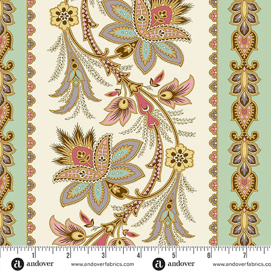 Andover Holbrook 1536 G Minty Sue By The Yard
