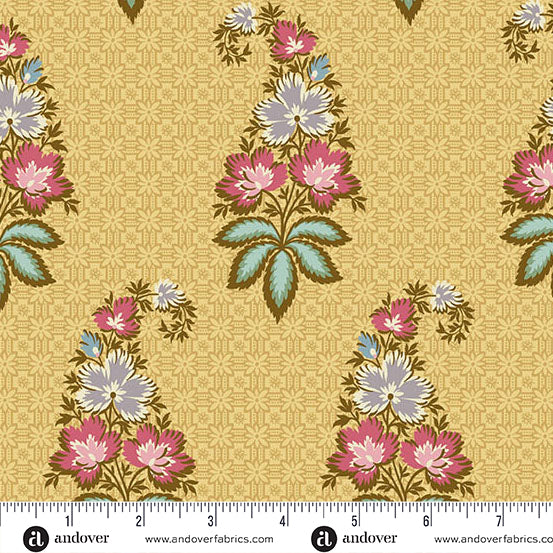 Andover Holbrook 1537 Y Yellow Michelle By The Yard