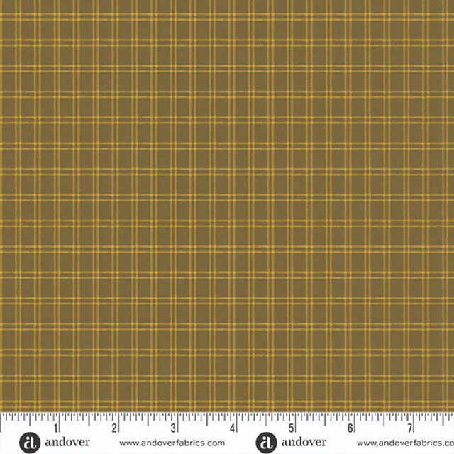 Andover Jamestown 1670 G Olive Tartan By The Yard