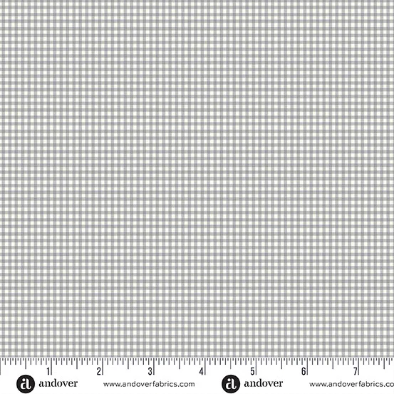 Andover/Makower Little Ones MU188 S Grey Gingham By The Yard