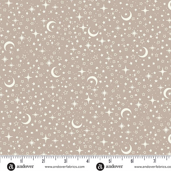 Andover/Makower Little Ones MU195 S Grey Stars By The Yard