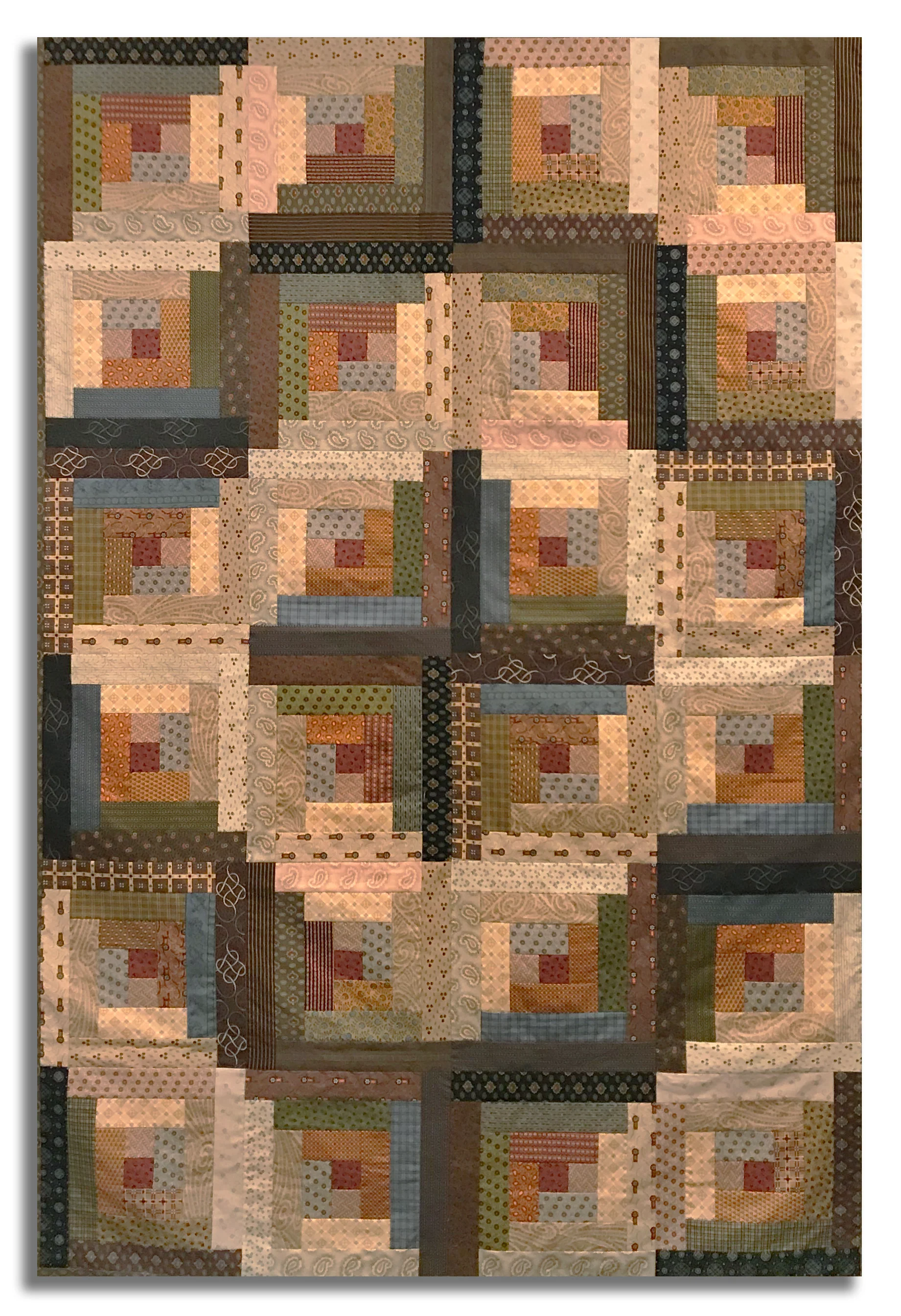 Andover Pre-Cut 12 Block Log Cabin Quilt Kit - Jo Morton - Image 5