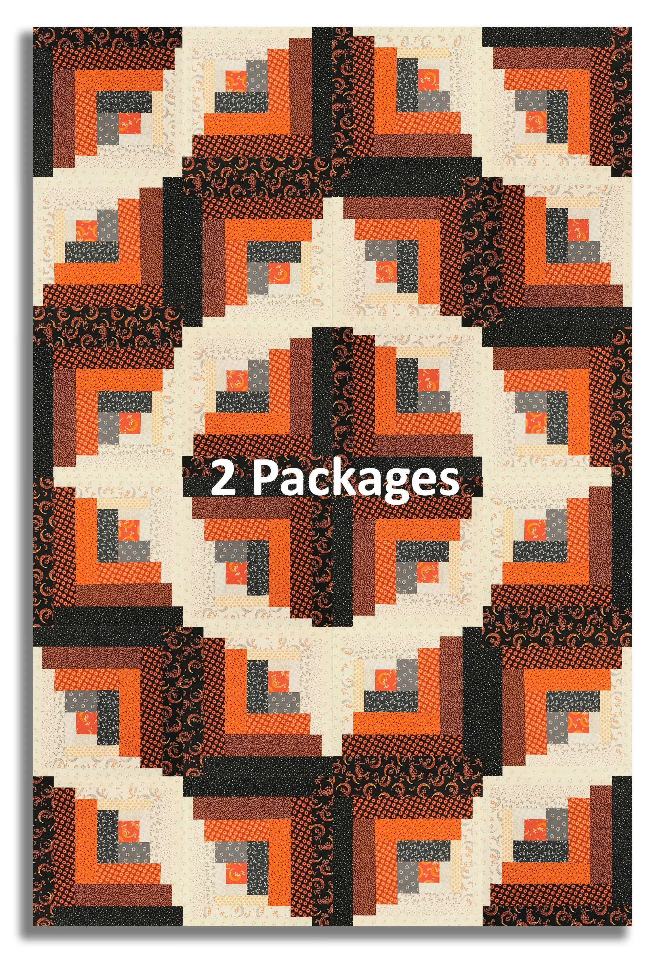 Andover Pre-Cut Curvy Log Cabin Quilt Kit - Midnight Moon - Image 4