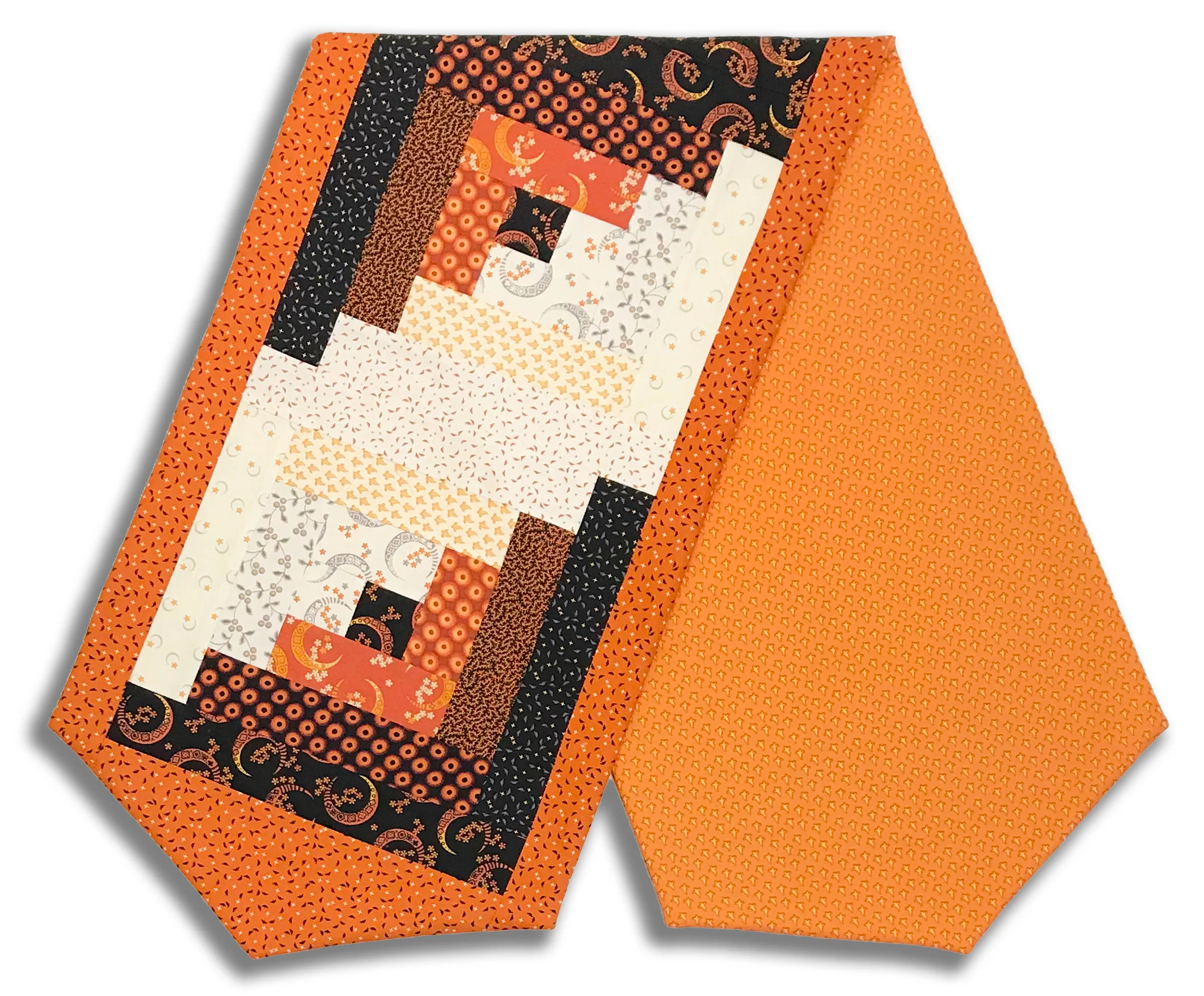 Andover Pre-Cut Log Cabin Table Runner Kit - Midnight Moon