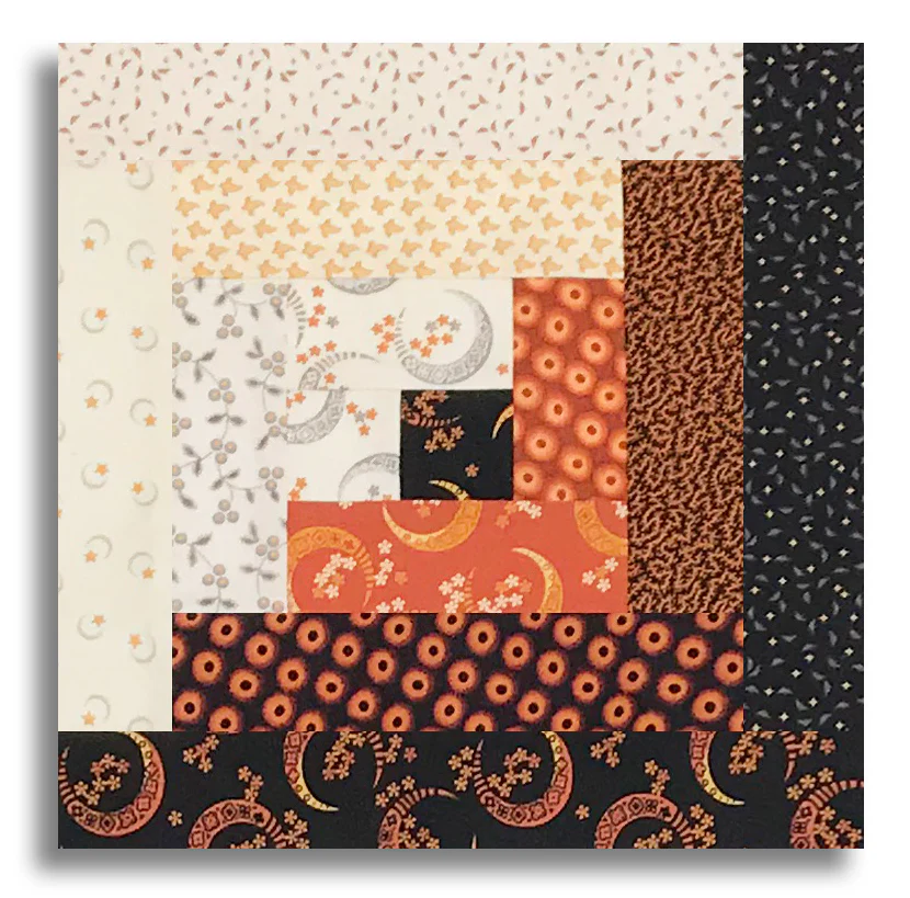 Andover Pre-Cut Log Cabin Table Runner Kit - Midnight Moon - Image 2