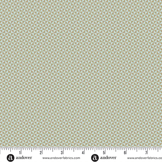 Andover Sewing Bird 1609 N Pacific Half Square Triangle By The Yard