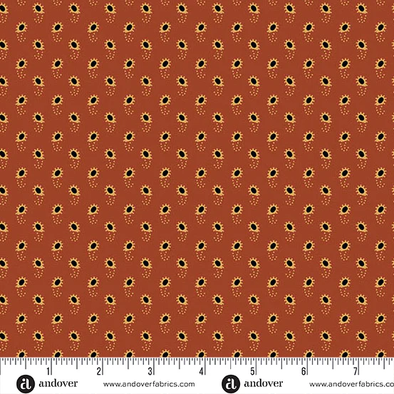 Andover Spice Market 6021 R Cayenne Paisley By The Yard