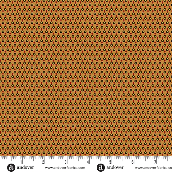 Andover Spice Market 6022 O Fenugreek Dots On Dots By The Yard