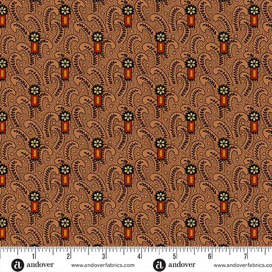Andover Spice Market 6024 O Garam Masala Paisley Fern By The Yard