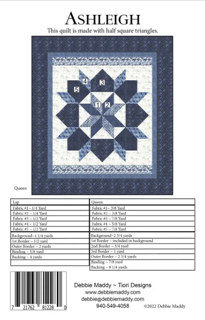 ASHLEIGH - Calico Carriage Quilt Designs Pattern CCQD180 DIGITAL DOWNLOAD - Image 2