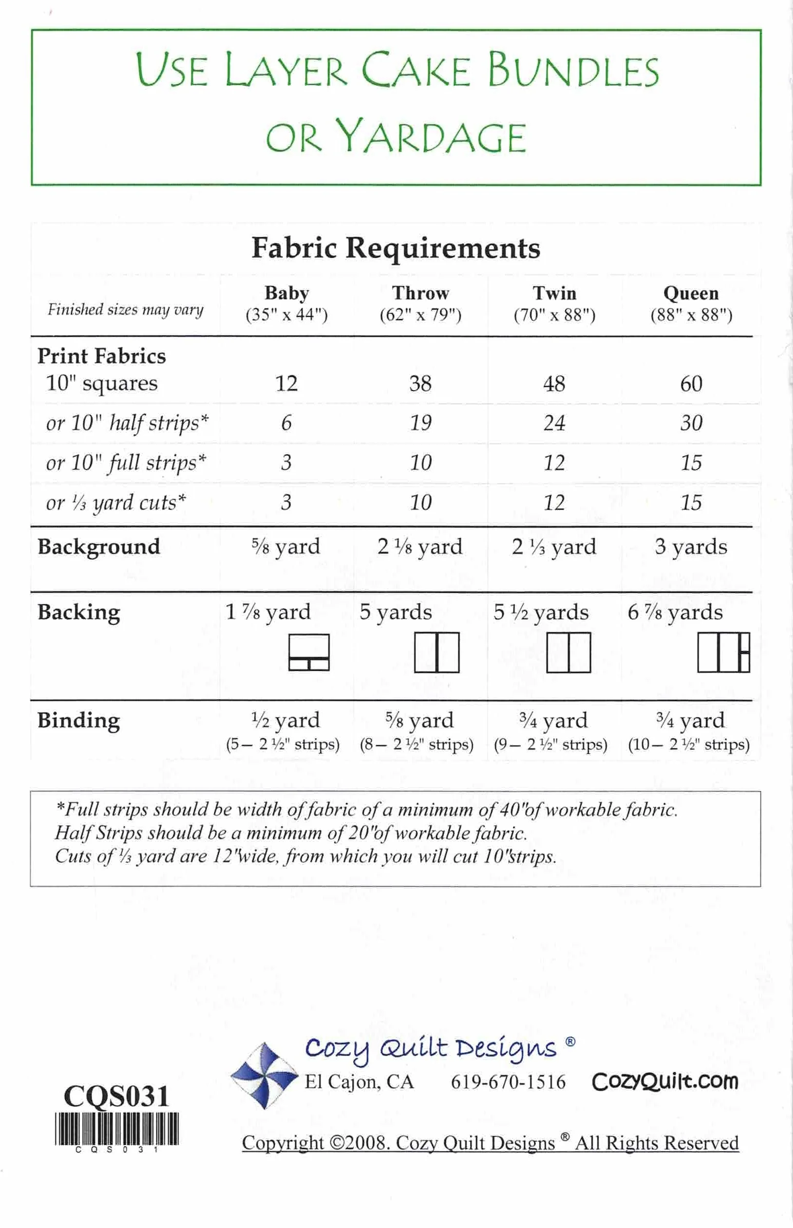 BABY CAKES - Cozy Quilt Designs Pattern DIGITAL DOWNLOAD - Image 2