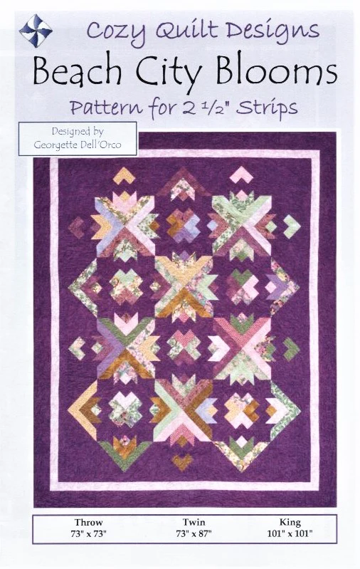 BEACH CITY BLOOMS - Cozy Quilt Designs Pattern DIGITAL DOWNLOAD - Image 3