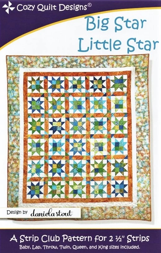 BIG STAR LITTLE STAR - Cozy Quilt Designs Pattern DIGITAL DOWNLOAD