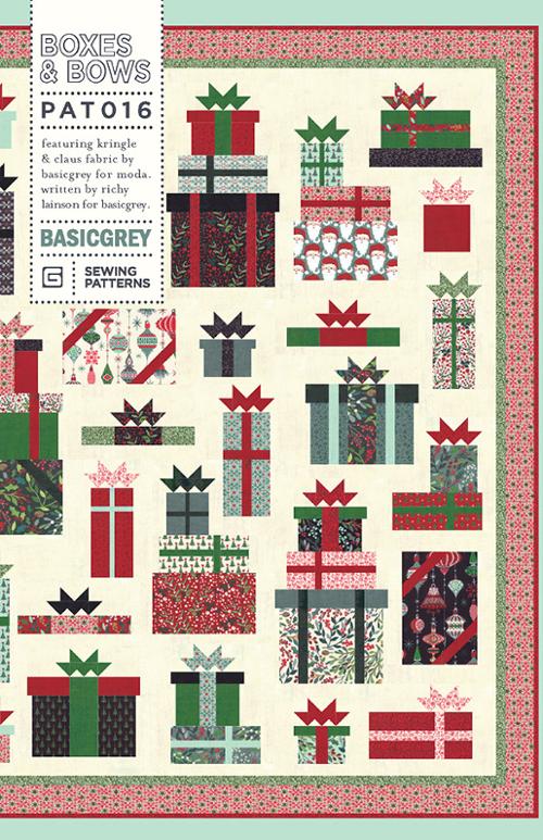BOXES & BOWS - BASICGREY Quilt Pattern 016 DIGITAL DOWNLOAD