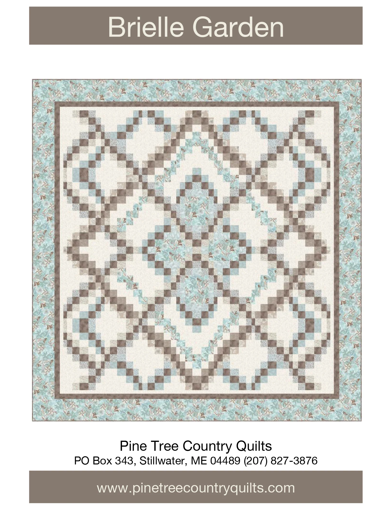 BRIELLE GARDENS - Pine Tree Country Quilts Pattern - DIGITAL DOWNLOAD