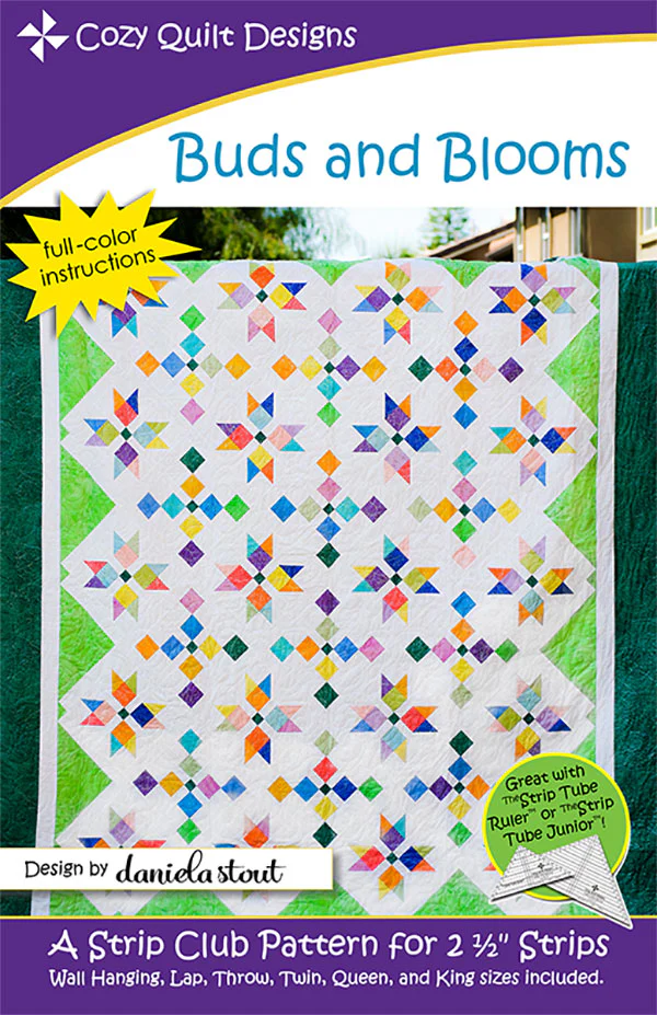 BUDS AND BLOOMS - Cozy Quilt Designs Pattern DIGITAL DOWNLOAD