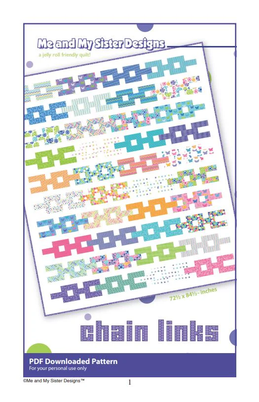 CHAIN LINKS - Me & My Sister Designs Pattern DIGITAL DOWNLOAD