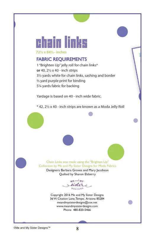 CHAIN LINKS - Me & My Sister Designs Pattern DIGITAL DOWNLOAD - Image 2