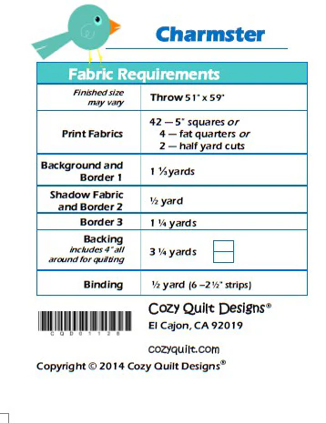 CHARMSTER - Cozy Quilt Designs Pattern DIGITAL DOWNLOAD - Image 2