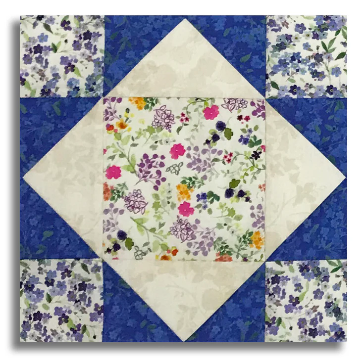Clothworks Digital Pre-Cut 12 Block King's Crown Quilt Kit - Fleur De Rose - Image 3