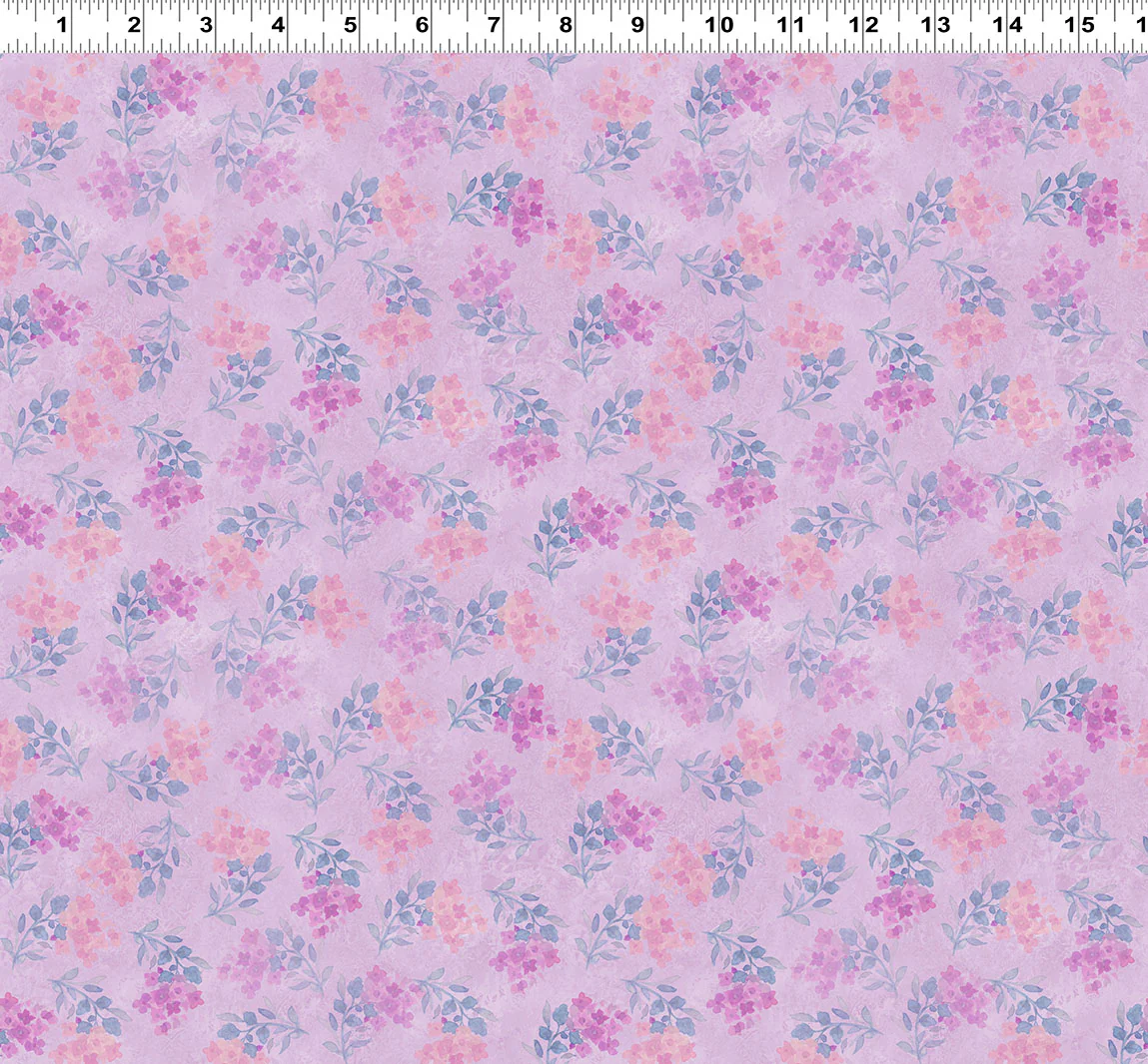 Clothworks Fleur De Rose Y4763 26 Light Purple Flower Stamps By The Yard