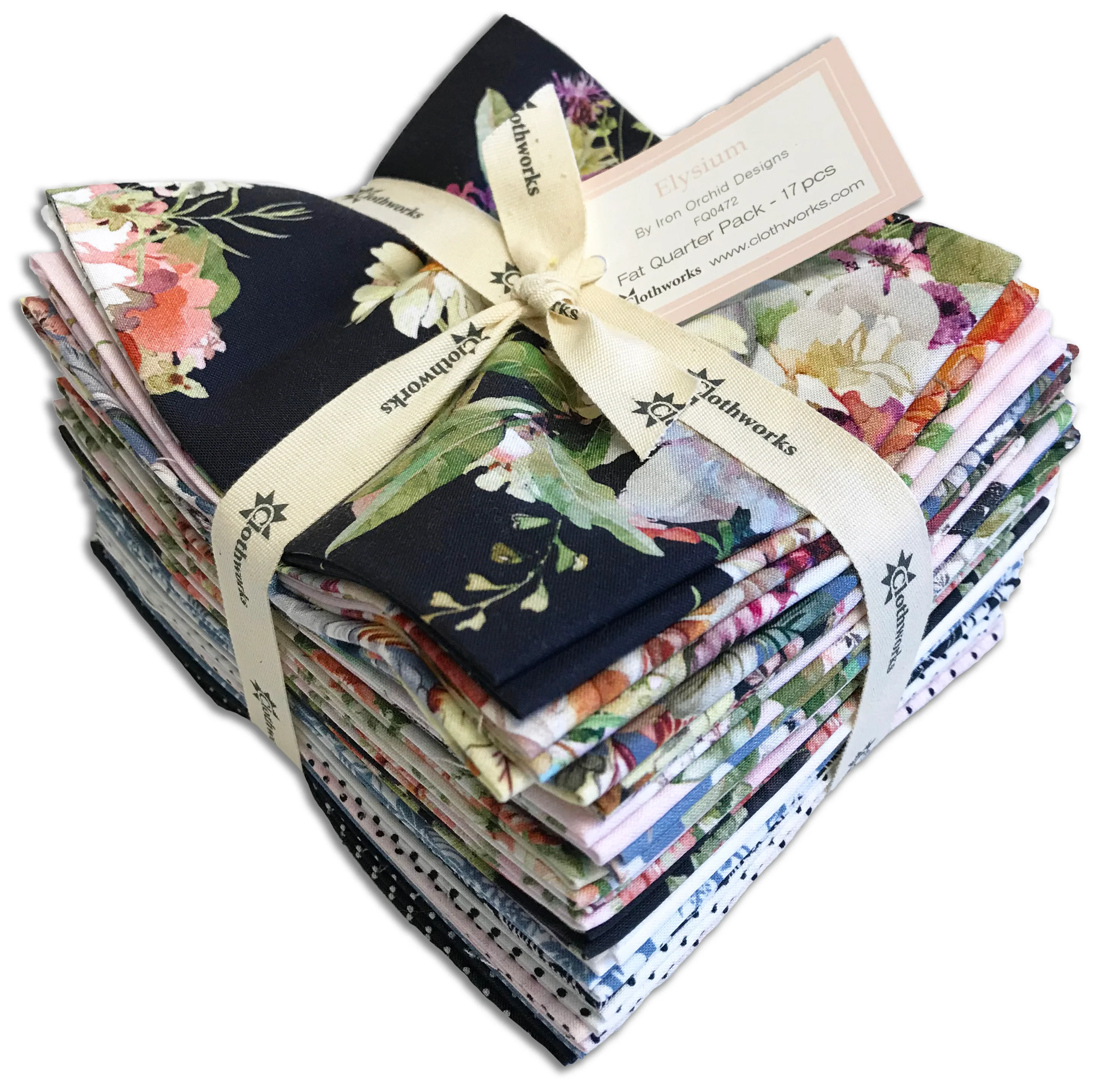 Clothworks Pre-Cut 17 Piece Fat Quarter Bundle - Digital - FQ0472 - Elysium - Image 3
