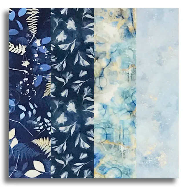 Clothworks Pre-Cut 24 Block Rail Fence Quilt Kit - Naturescape - Image 2