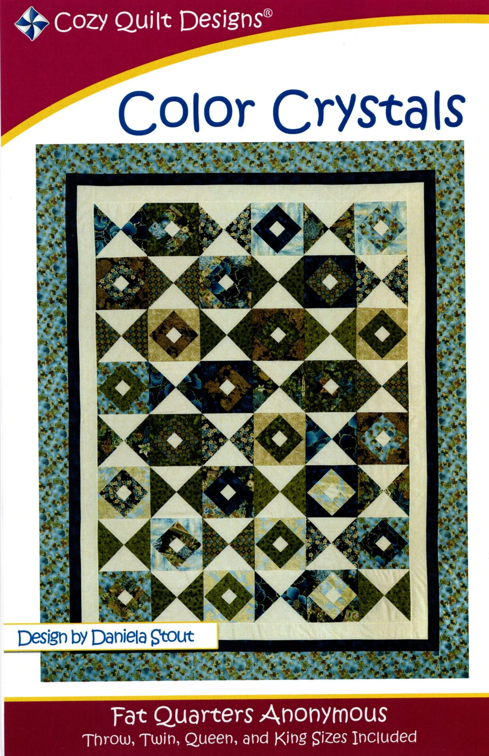 COLOR CRYSTALS - Cozy Quilt Designs Pattern DIGITAL DOWNLOAD