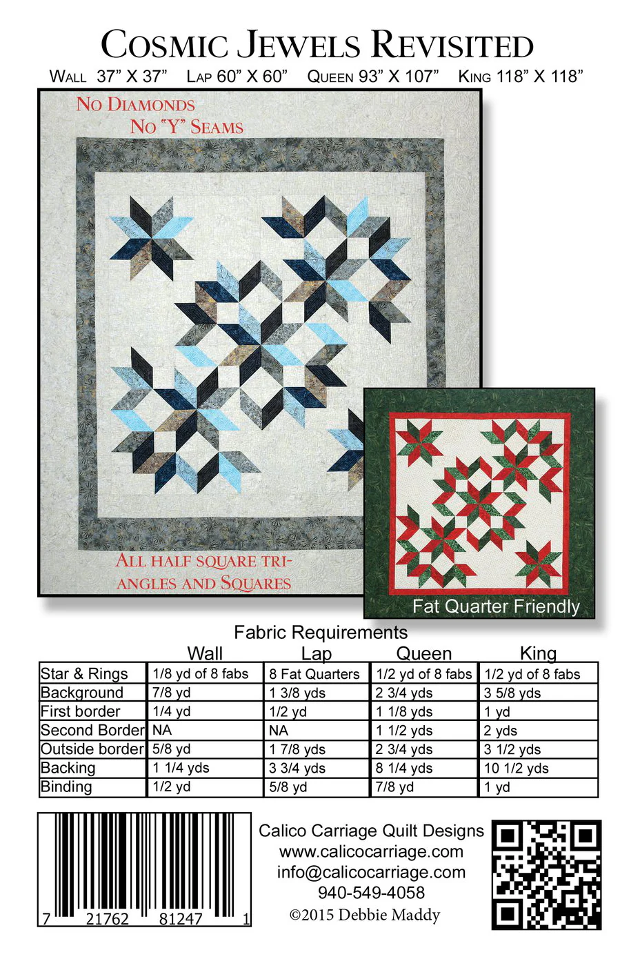 COSMIC JEWELS REVISITED - Calico Carriage Quilt Designs Pattern CCQD158 DIGITAL DOWNLOAD - Image 2