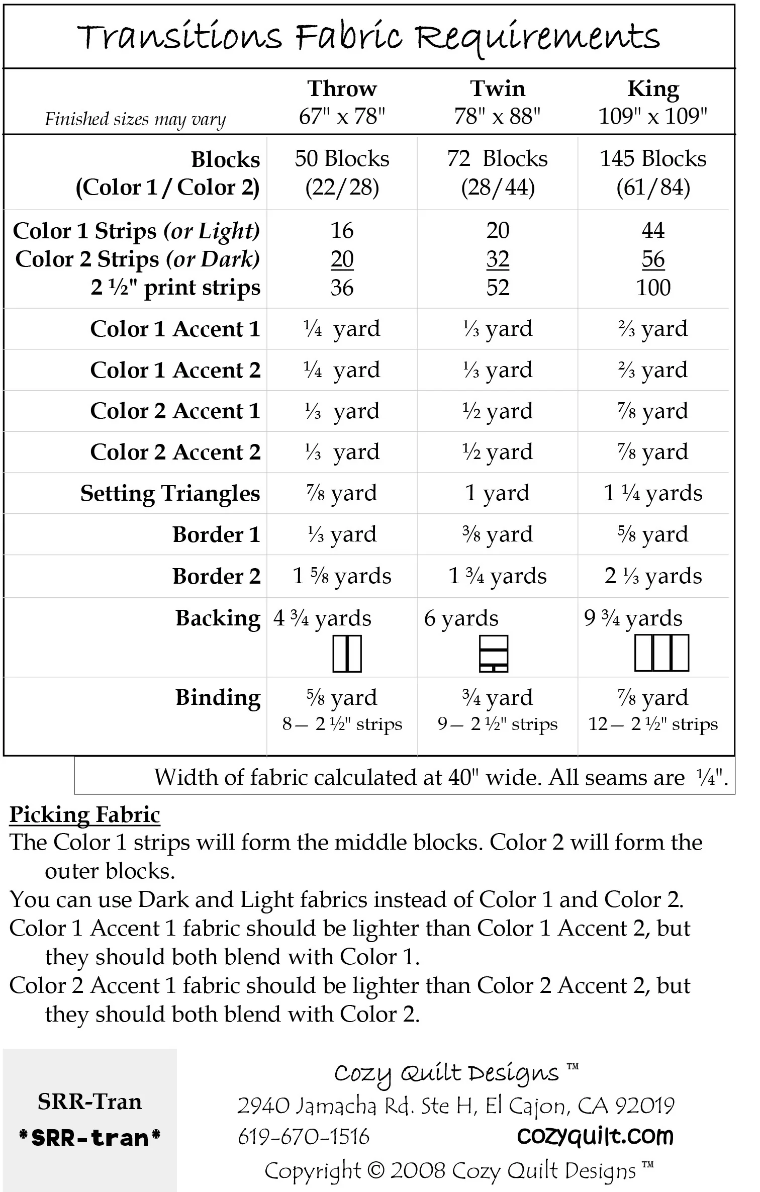 TRANSITIONS - Cozy Quilt Designs Pattern - Image 2