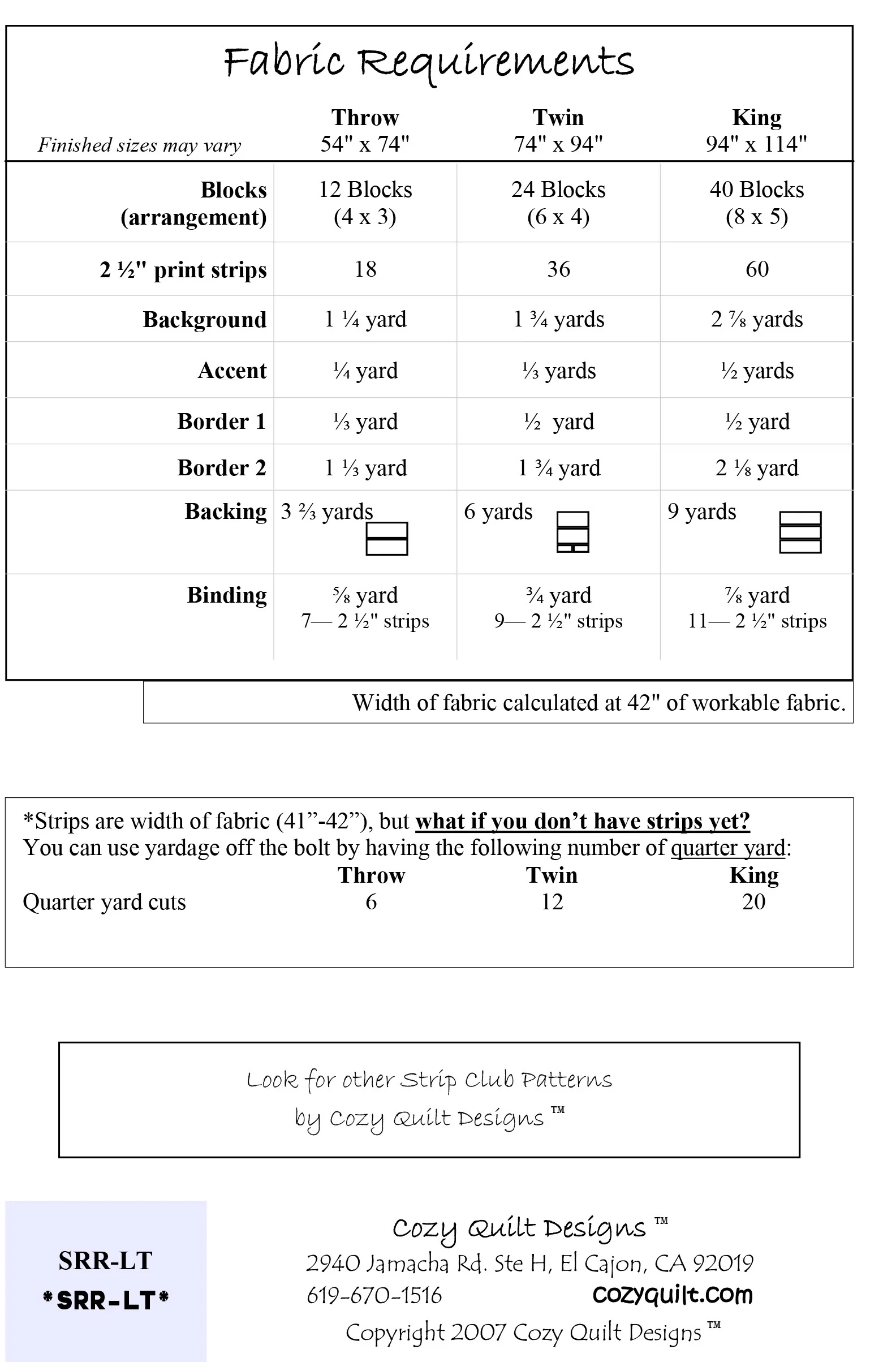 LONG TALL - Cozy Quilt Designs Pattern - Image 2