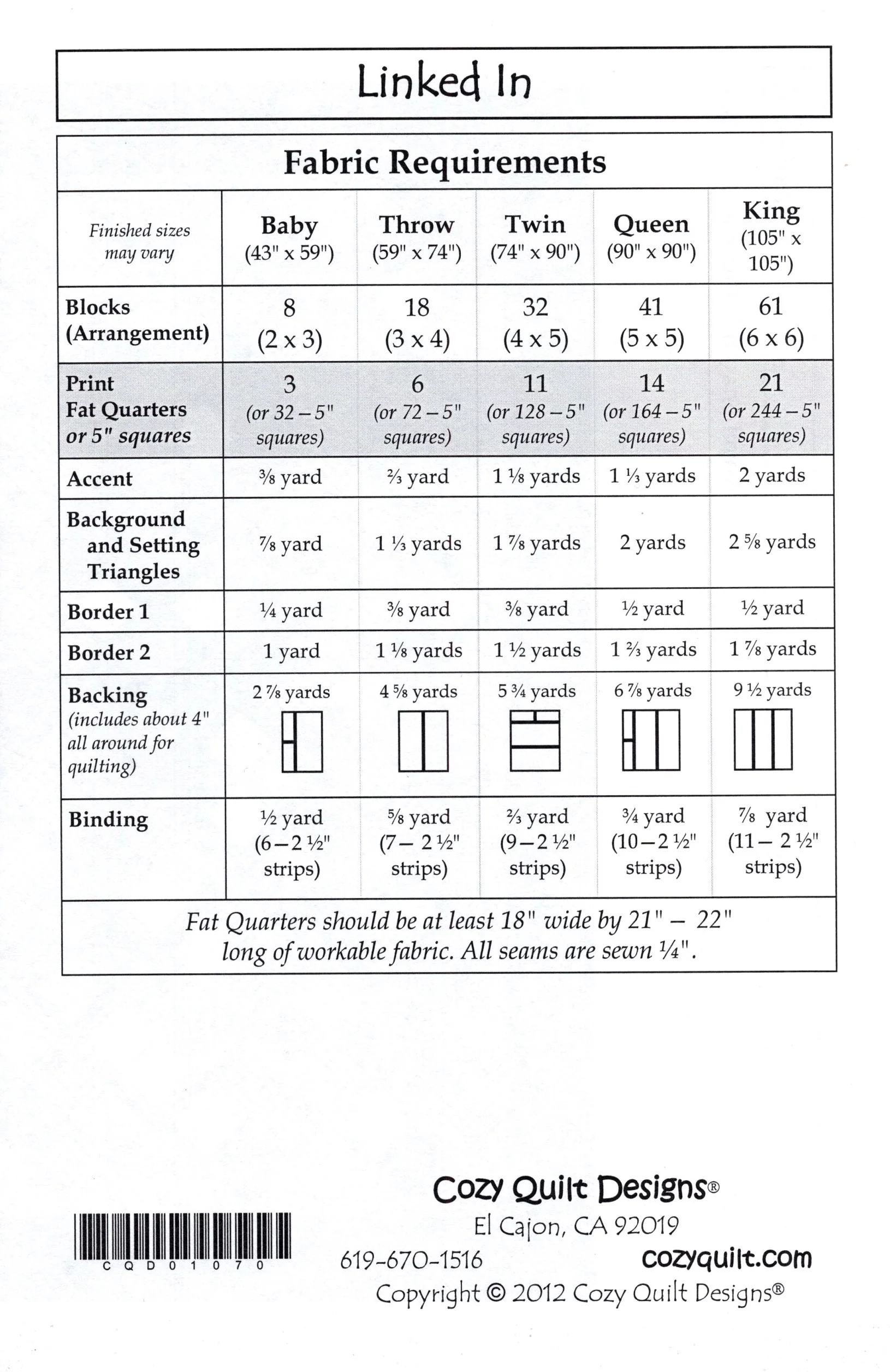 LINKED IN - Cozy Quilt Designs Pattern - Image 2