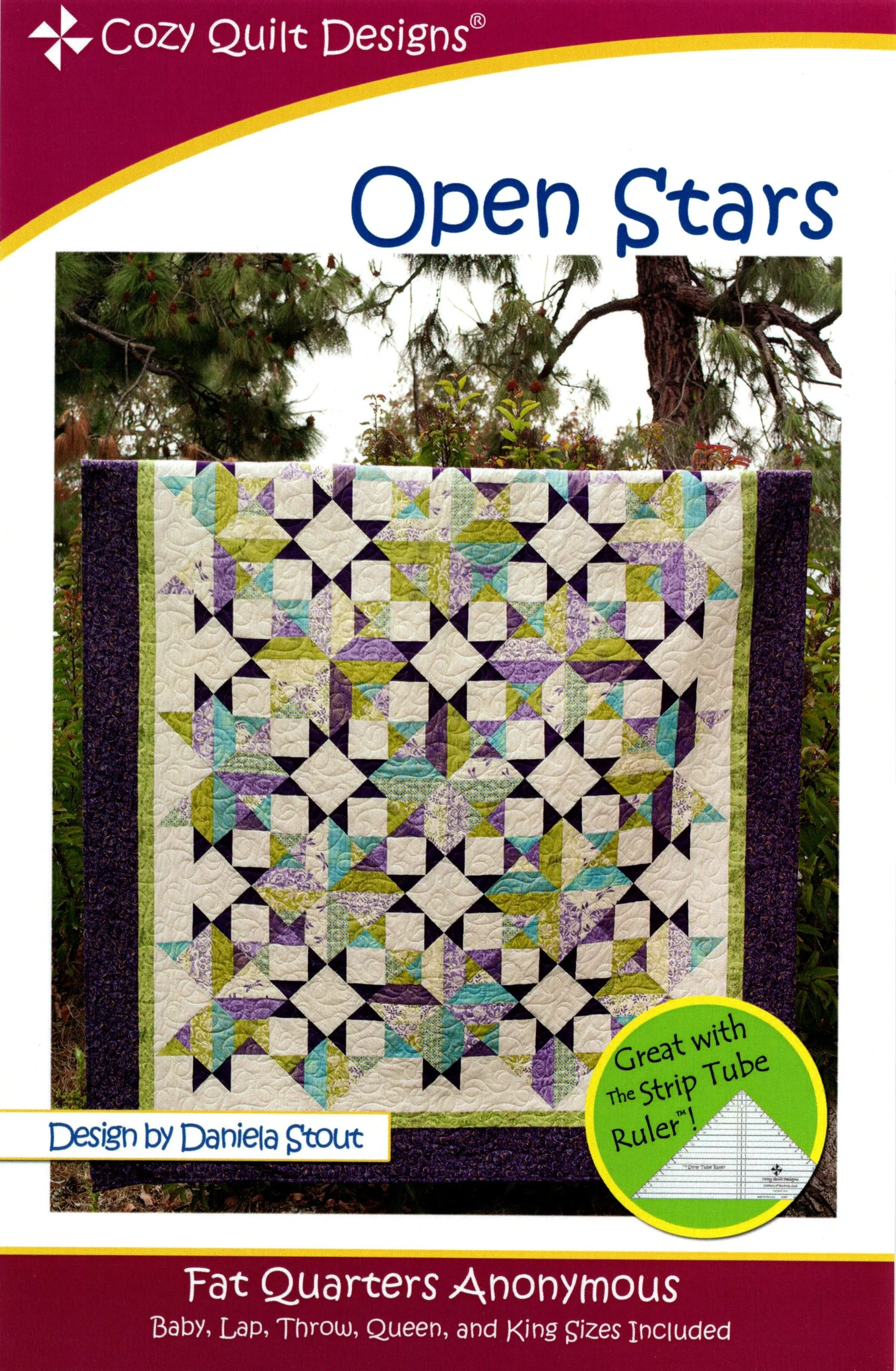 OPEN STARS - Cozy Quilt Designs Pattern