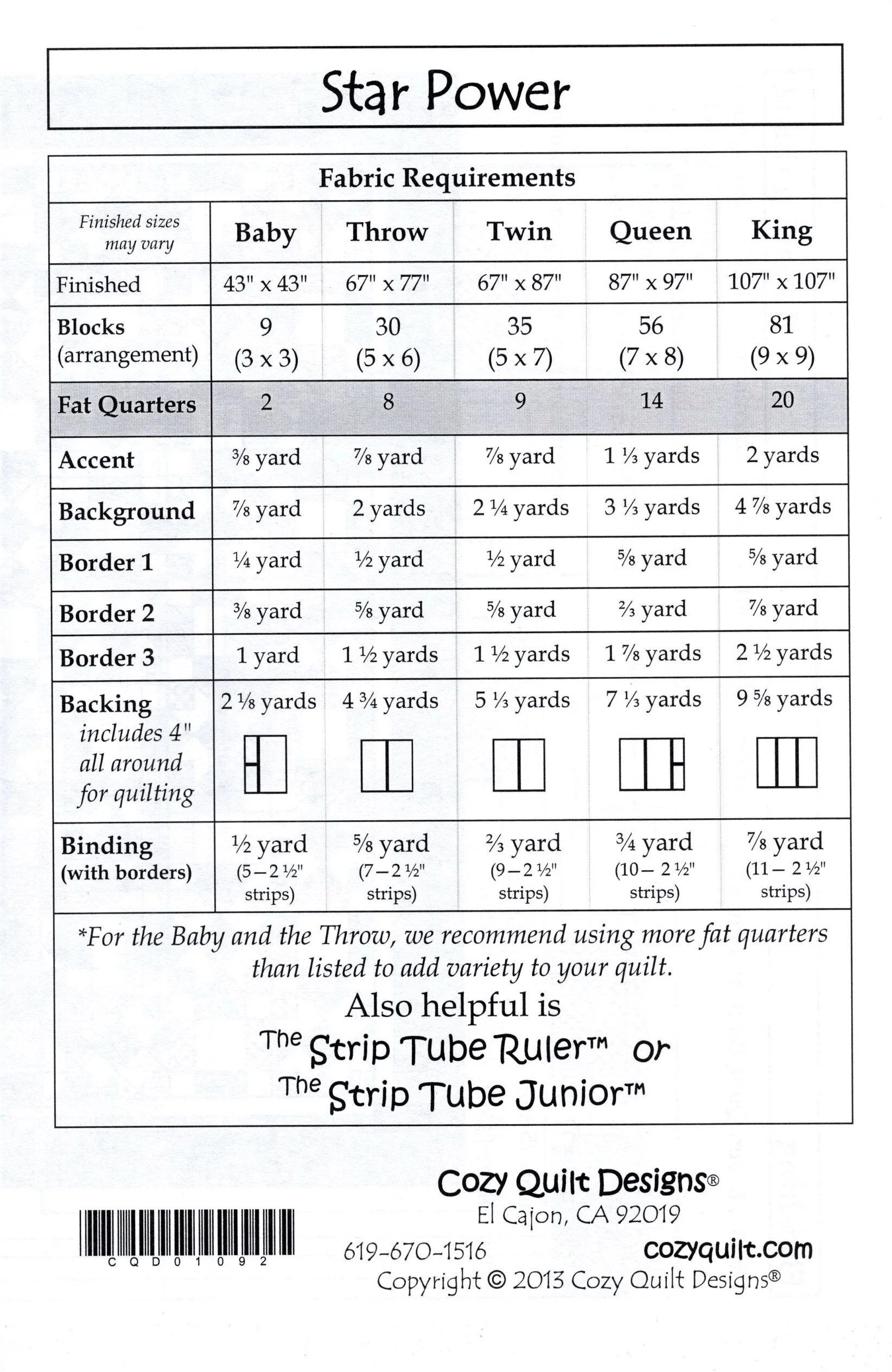 STAR POWER - Cozy Quilt Designs Pattern - Image 2