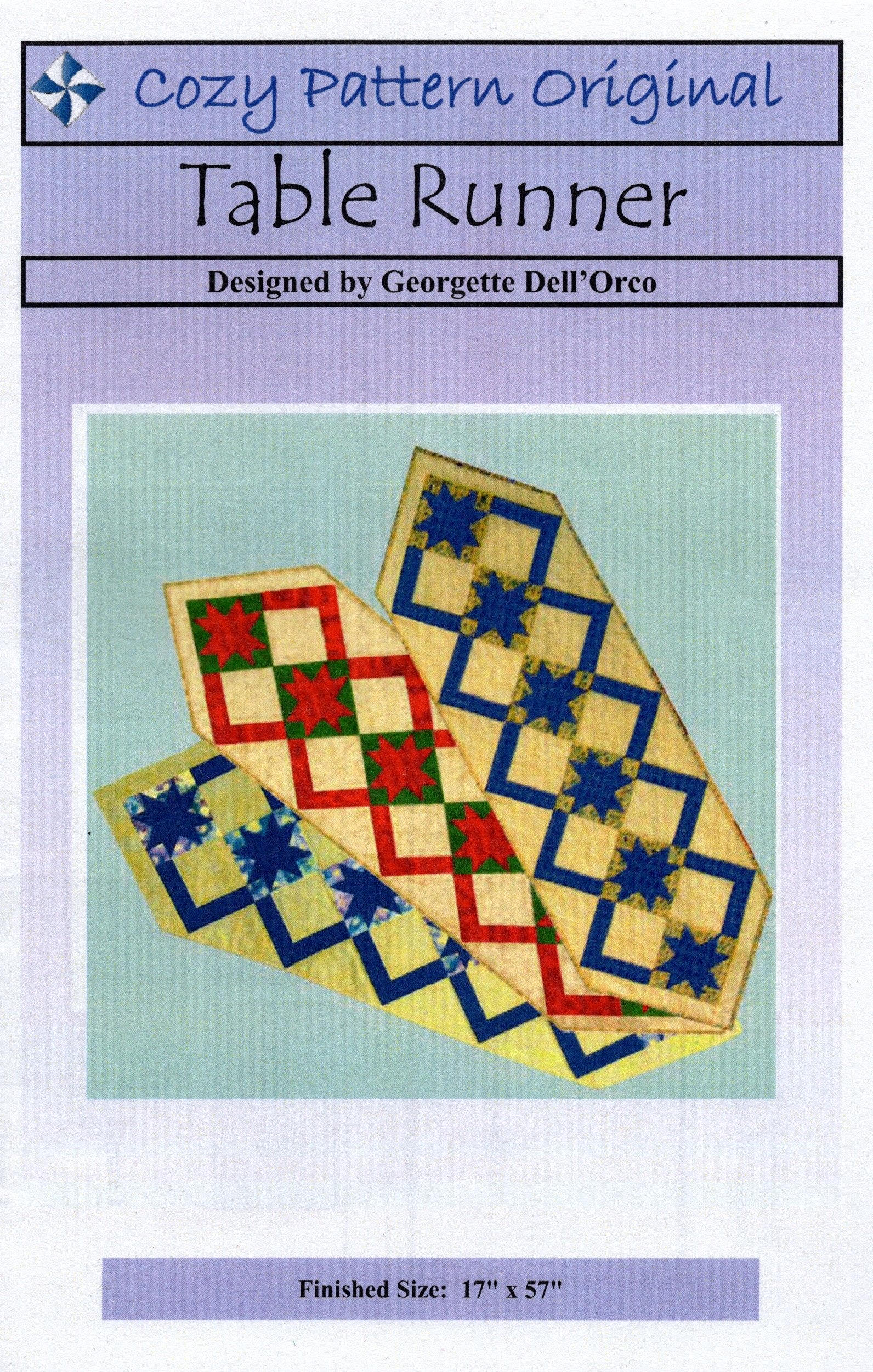 TABLE RUNNER - Cozy Quilt Designs Pattern