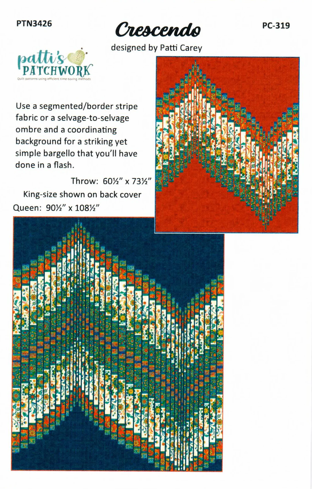 CRESCENDO - Patti's Patchwork Pattern - PTN3426