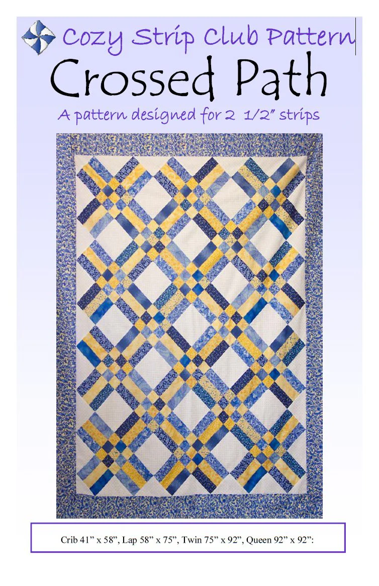 CROSSED PATH - Cozy Quilt Designs Pattern DIGITAL DOWNLOAD