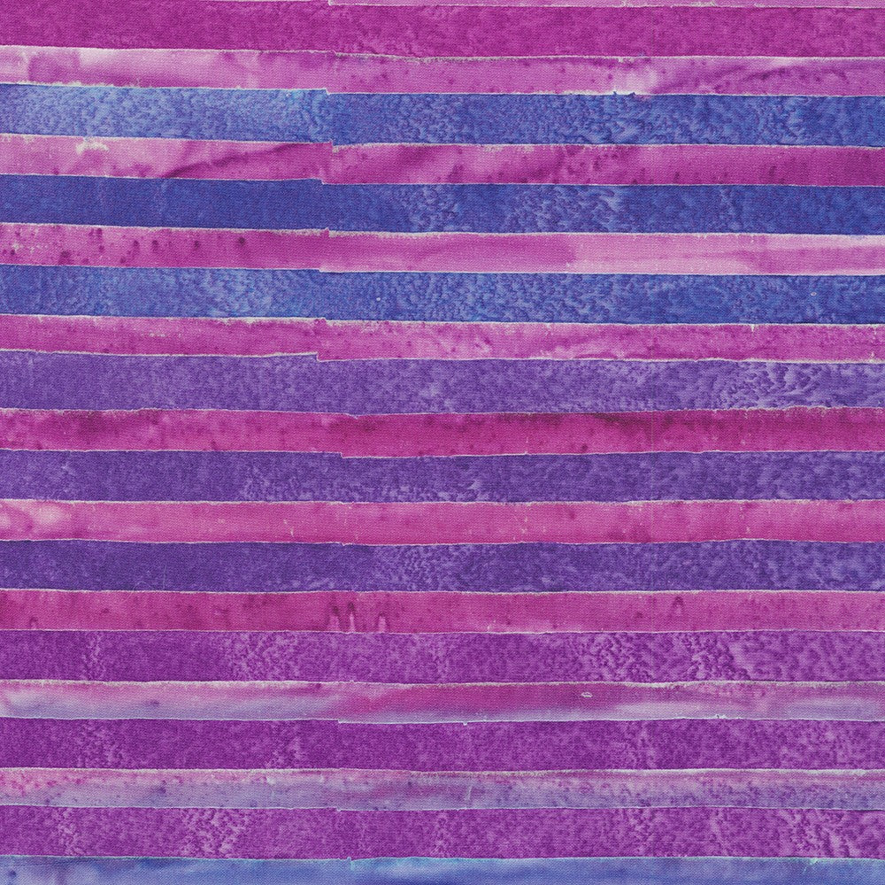 Cutting Corners Pre-Cut Quilt Kit - Kaufman - World of Stripes - Purple - Image 2