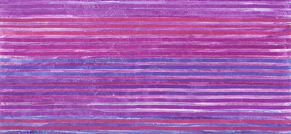 Cutting Corners Pre-Cut Quilt Kit - Kaufman - World of Stripes - Purple - Image 3