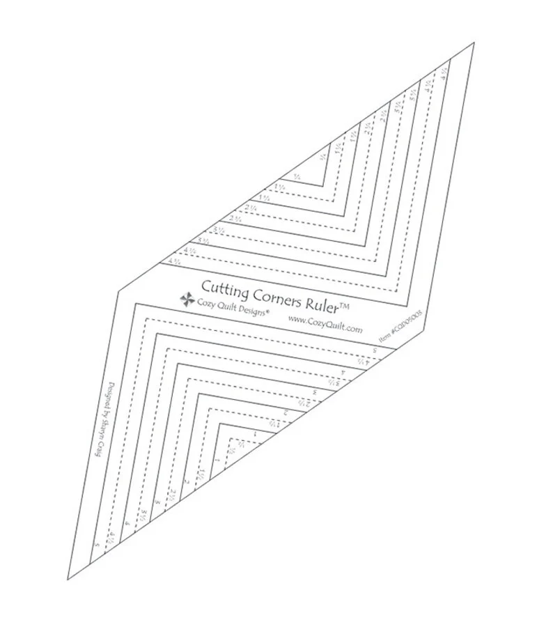 Cutting Corners Ruler - Cozy Quilt Designs - Image 2