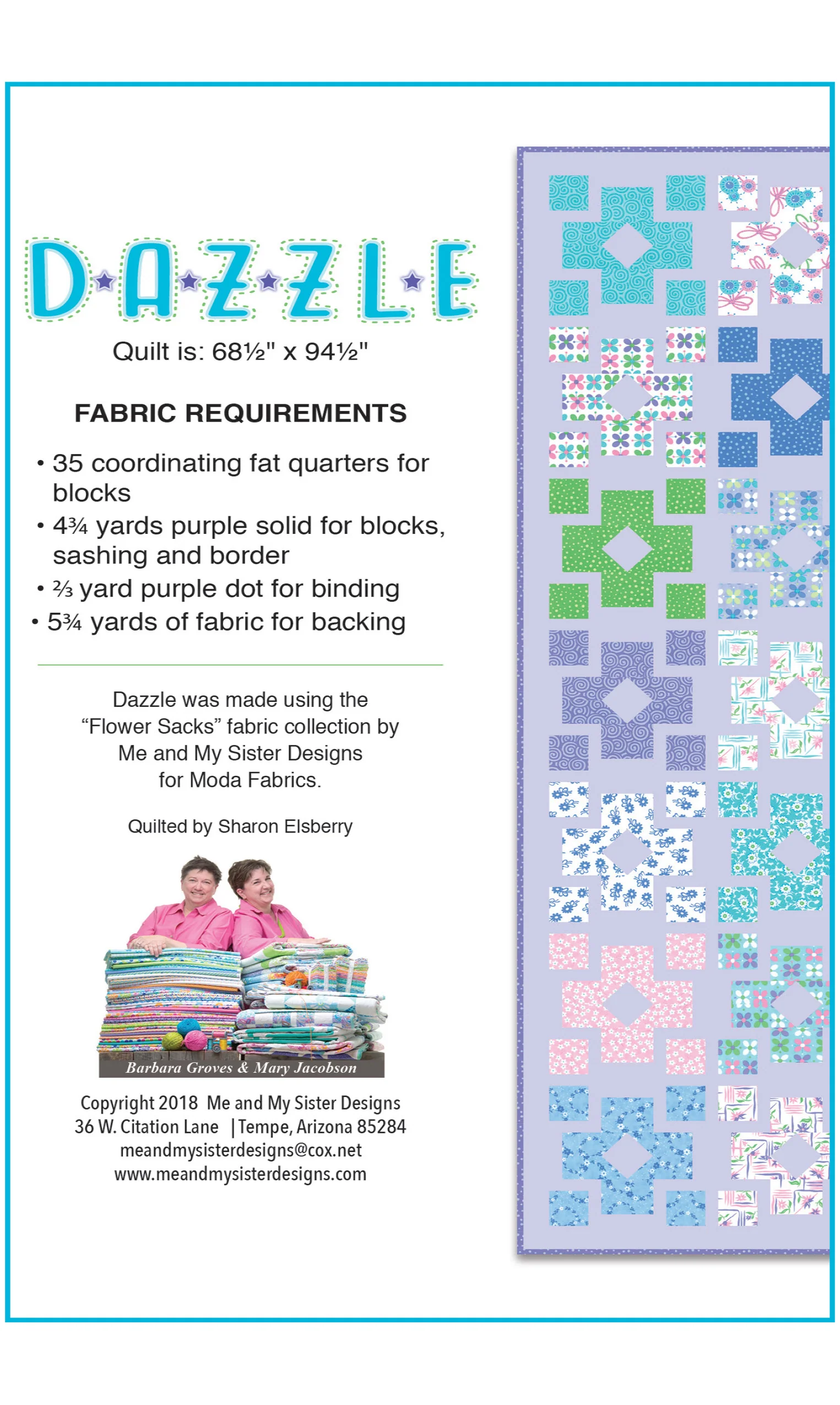 DAZZLE - Me & My Sister Designs Pattern DIGITAL DOWNLOAD - Image 2