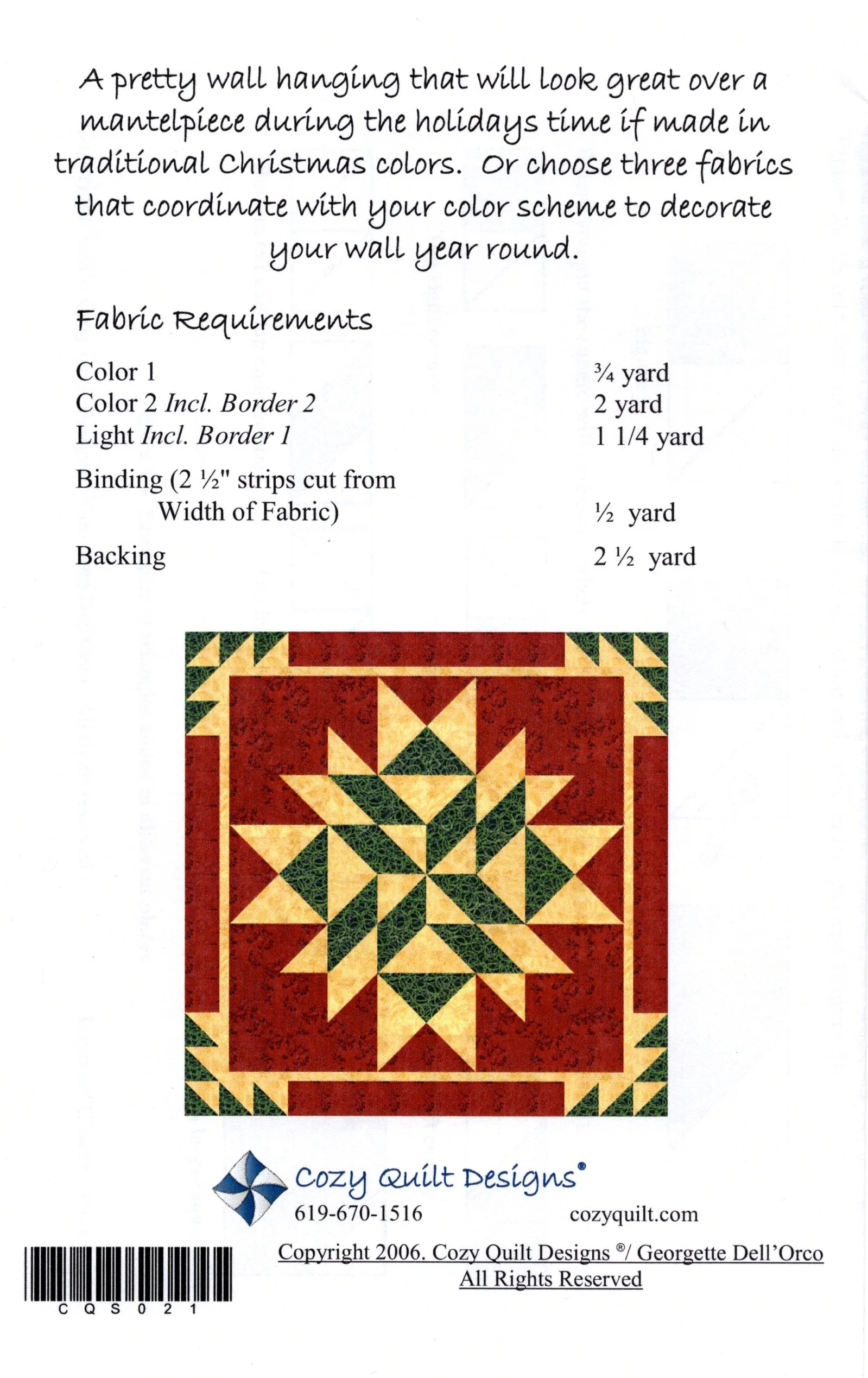 DIAMOND CLUSTER - Cozy Quilt Pattern DIGITAL DOWNLOAD - Image 2